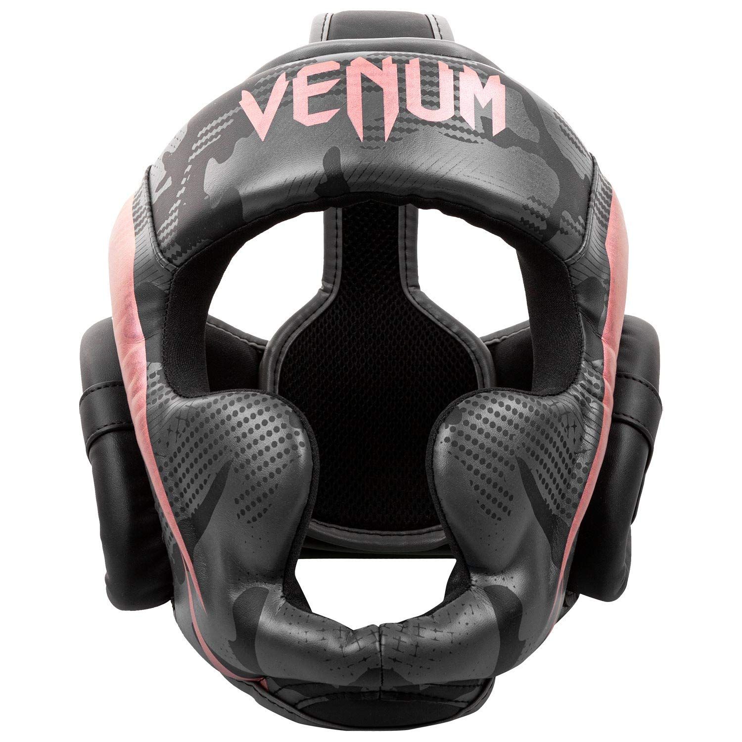 Venum Elite ヘッドギア - ブラック/ピンク/ゴールド [黒い/ピンク/金] [ほとんどの人に適合するワンサイズ]