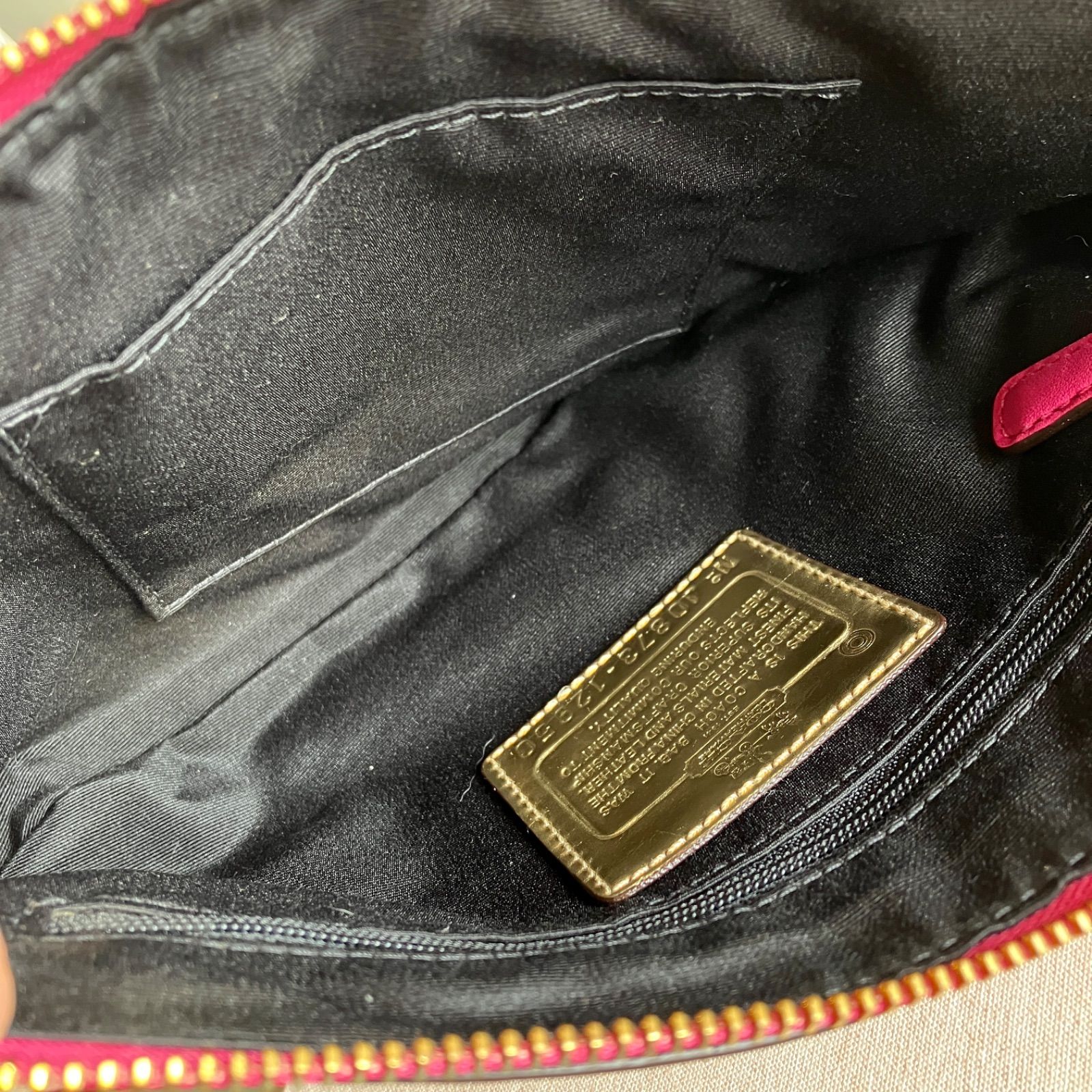 Y2K Coach Madison Op Art Sateen Pink Hobo Shoulder Bag Rare 