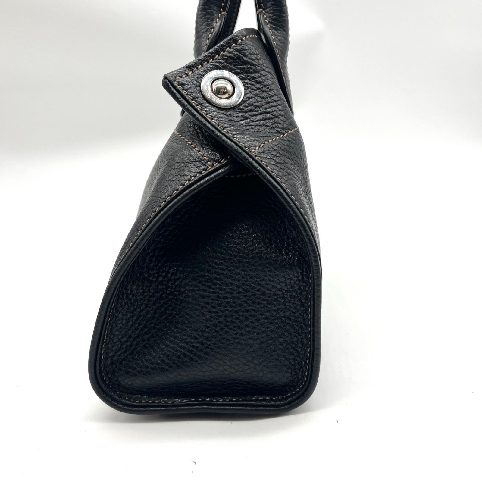 【極美品】トッズ レザー ハンドバッグ ショルダーバッグ 2WAY ブラック 極美品 使用数回◎TOD'S トッズ 2way ショルダーバッグ ミニ