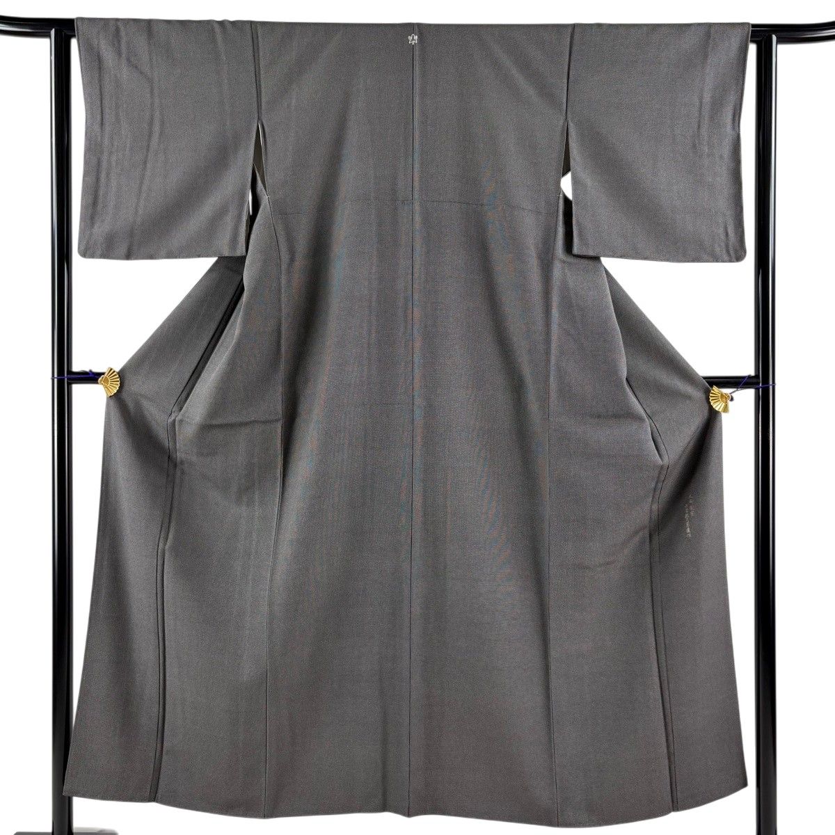 美品】 江戸小紋 身丈151cm 裄丈61.5cm S 袷 落款 角通し 墨色 美品】 江戸小紋 身丈151cm 裄丈61.5cm S 袷 落款 角通し 墨色