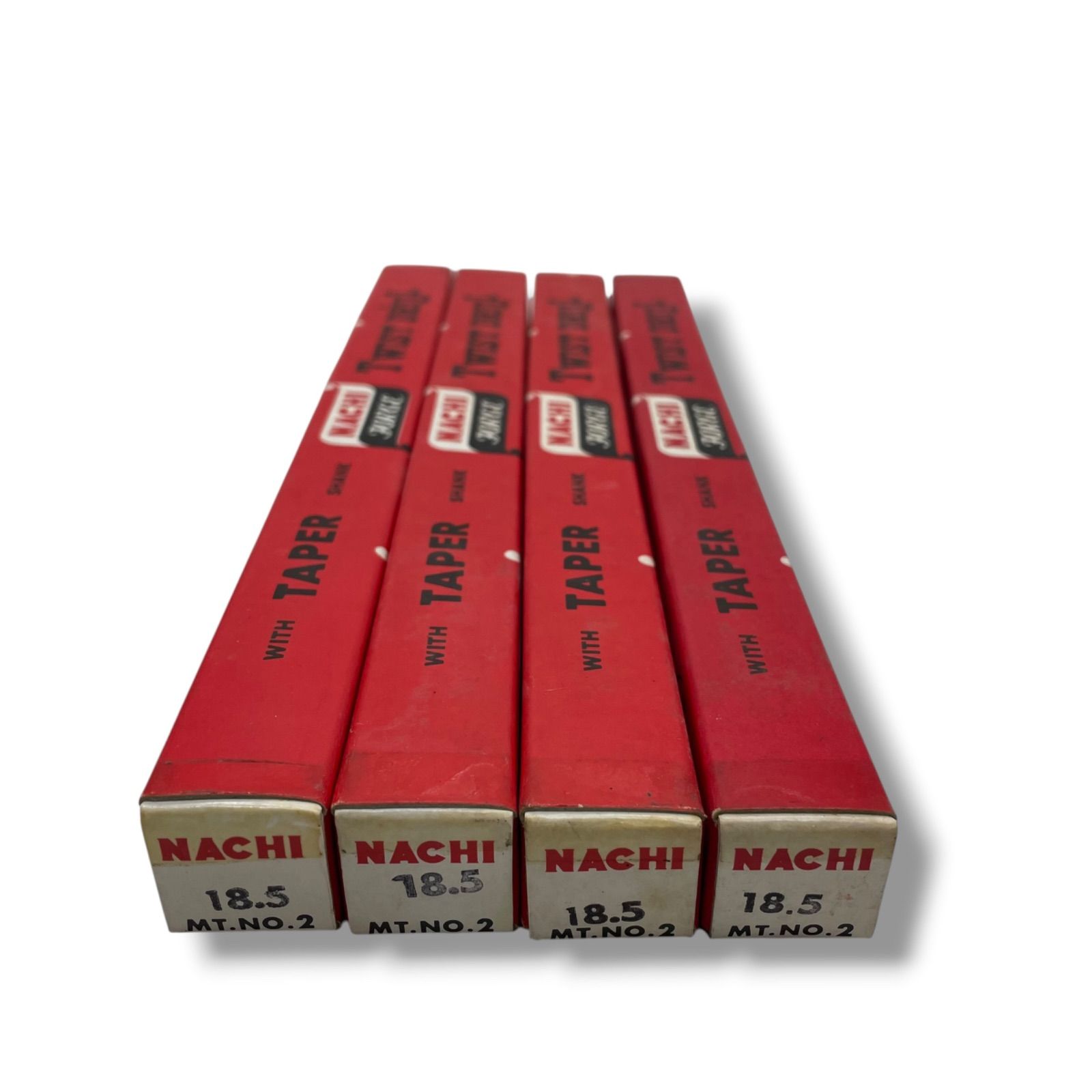 【新品未使用】NACHI テーパーシャンクドリル 18.5mm 4本セット MT2