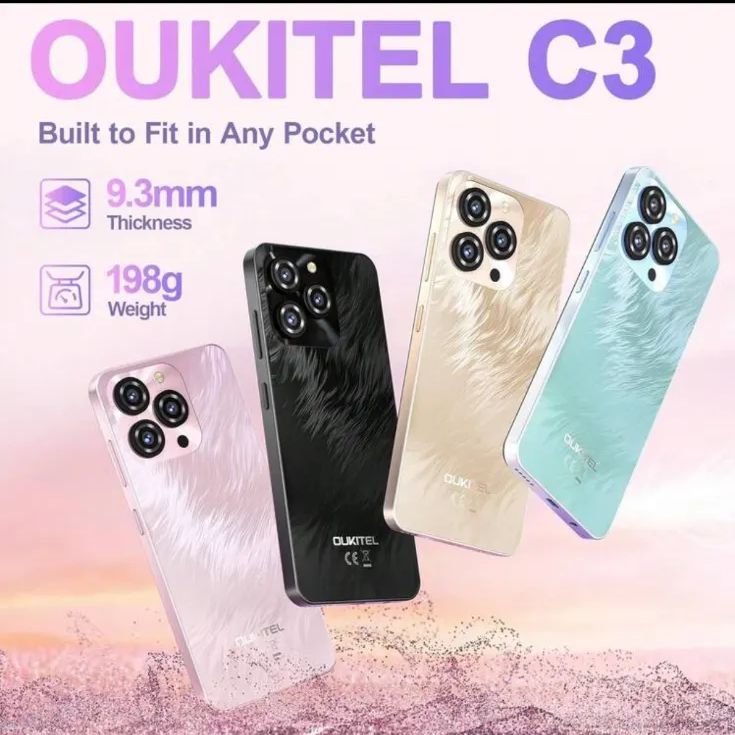 新品未使用 OUKITEL C3 Black 64GB グローバル版 SIMフリー OUKITEL C3