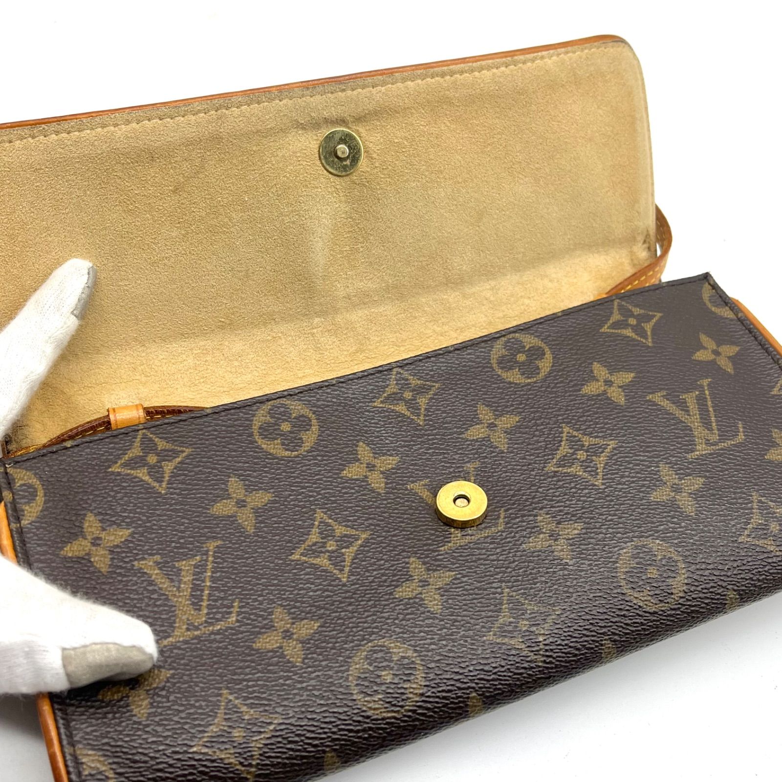 良品◎LOUIS VUITTON ルイヴィトン ポシェットツイン GM モノグラム 