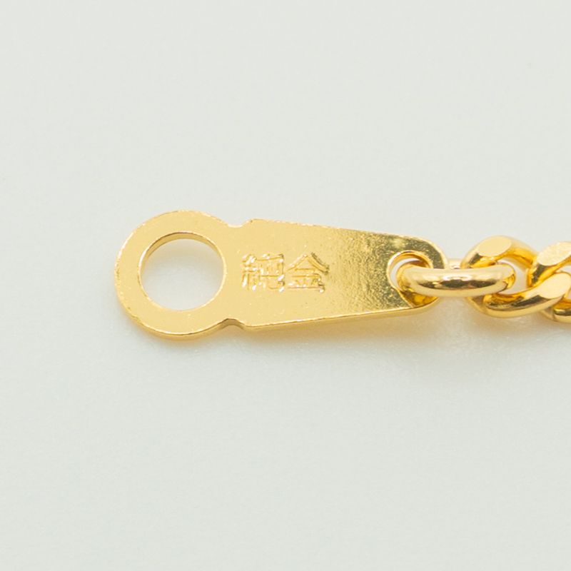 【造幣局ホールマーク純金K24 】２面シングルネックレス 新品】K24 純金喜平ネックレス（2面カットシングル）60cm/20.1g 造幣局