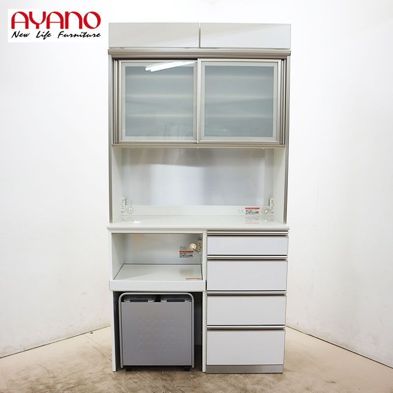 IDC大塚家具 キッチンキャビネット AYANO 「リュクス」 ホワイト色 