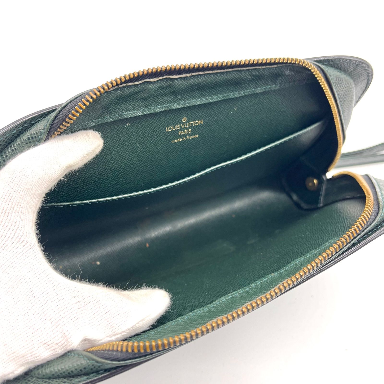 良品◎LOUIS VUITTON ルイヴィトン タイガ バイカル クラッチバッグ 
