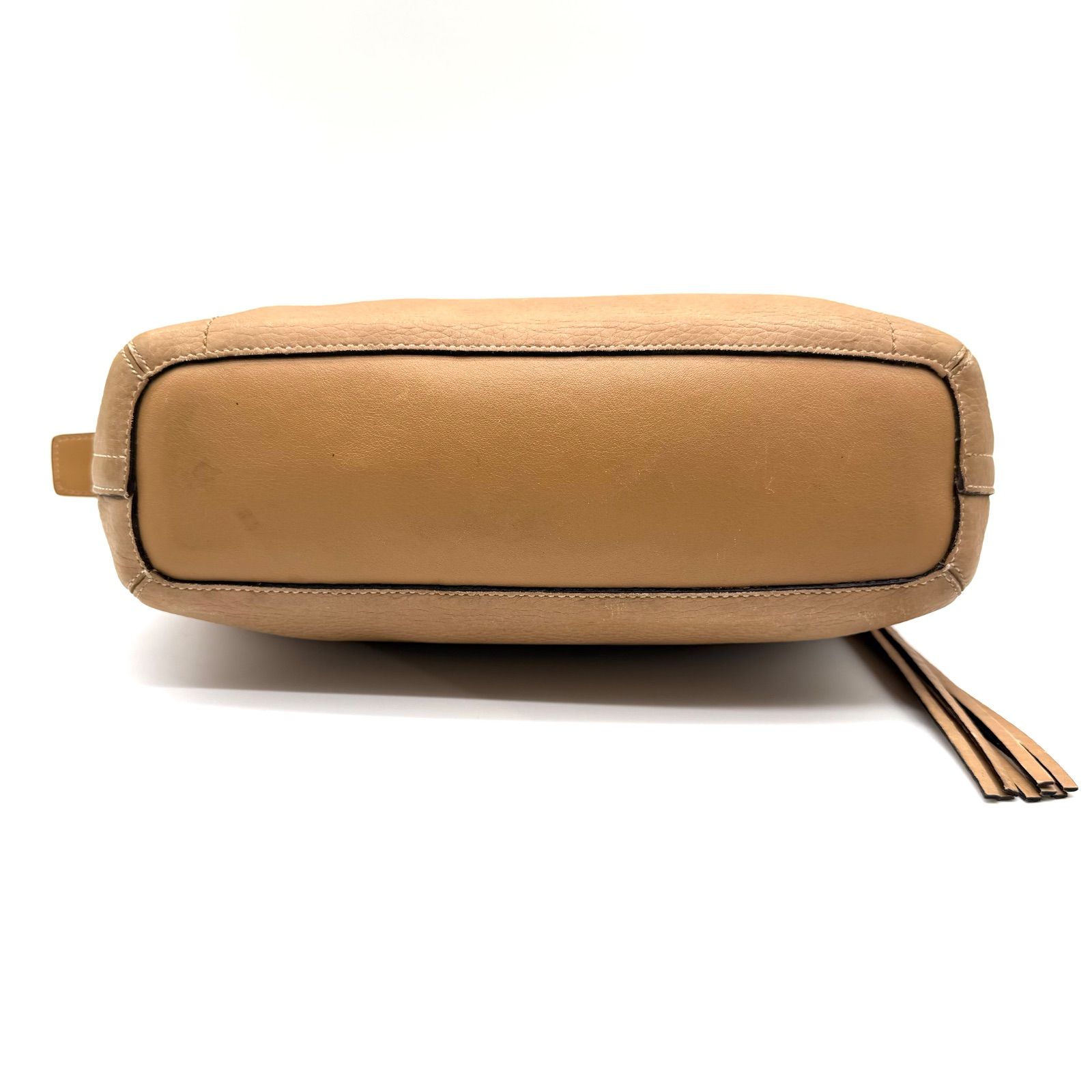 COACH y2k beige leather one shoulder bag unisex コーチ ワン 