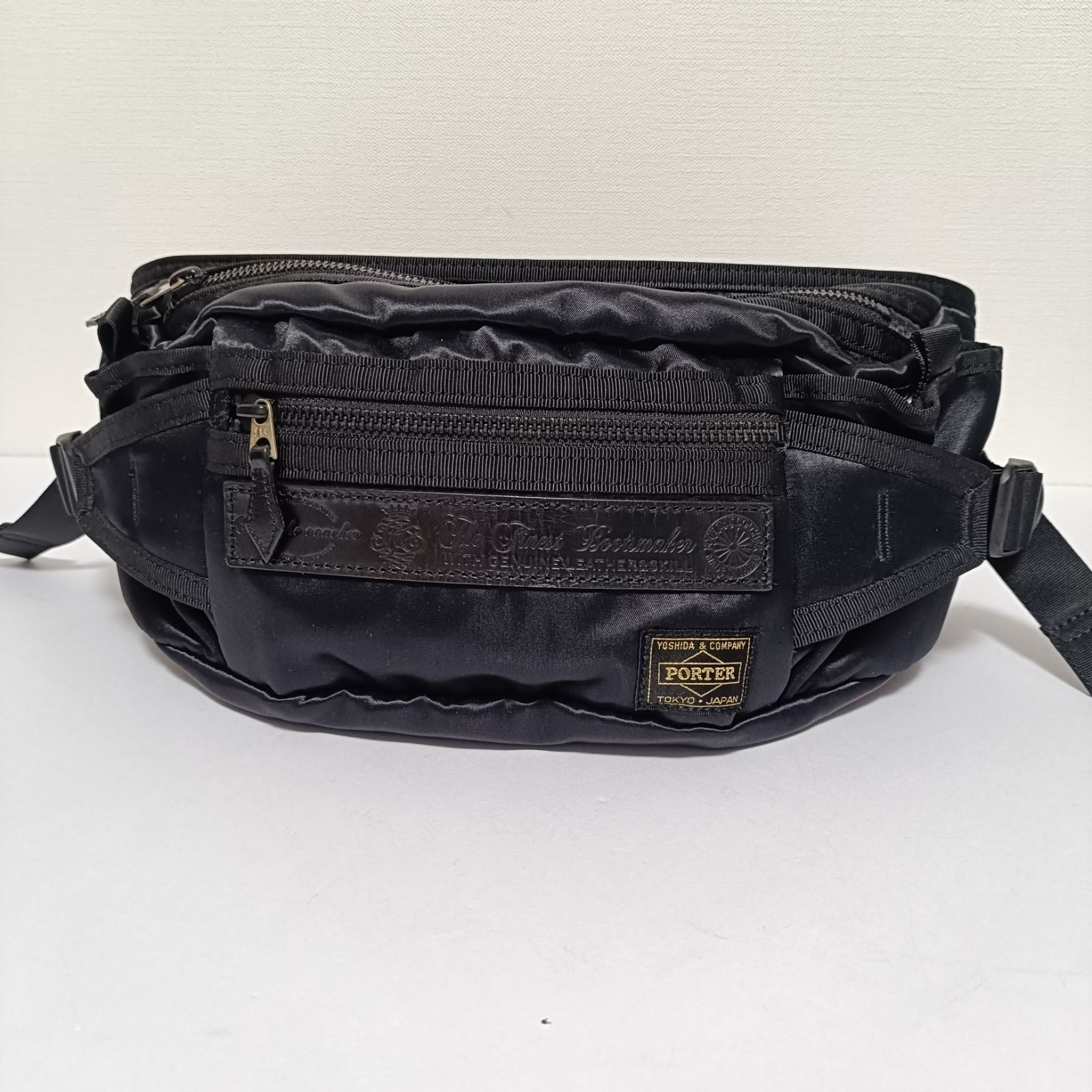 極美品 porter スモーキー ボディバッグ ブラック SMOKY(スモーキー 