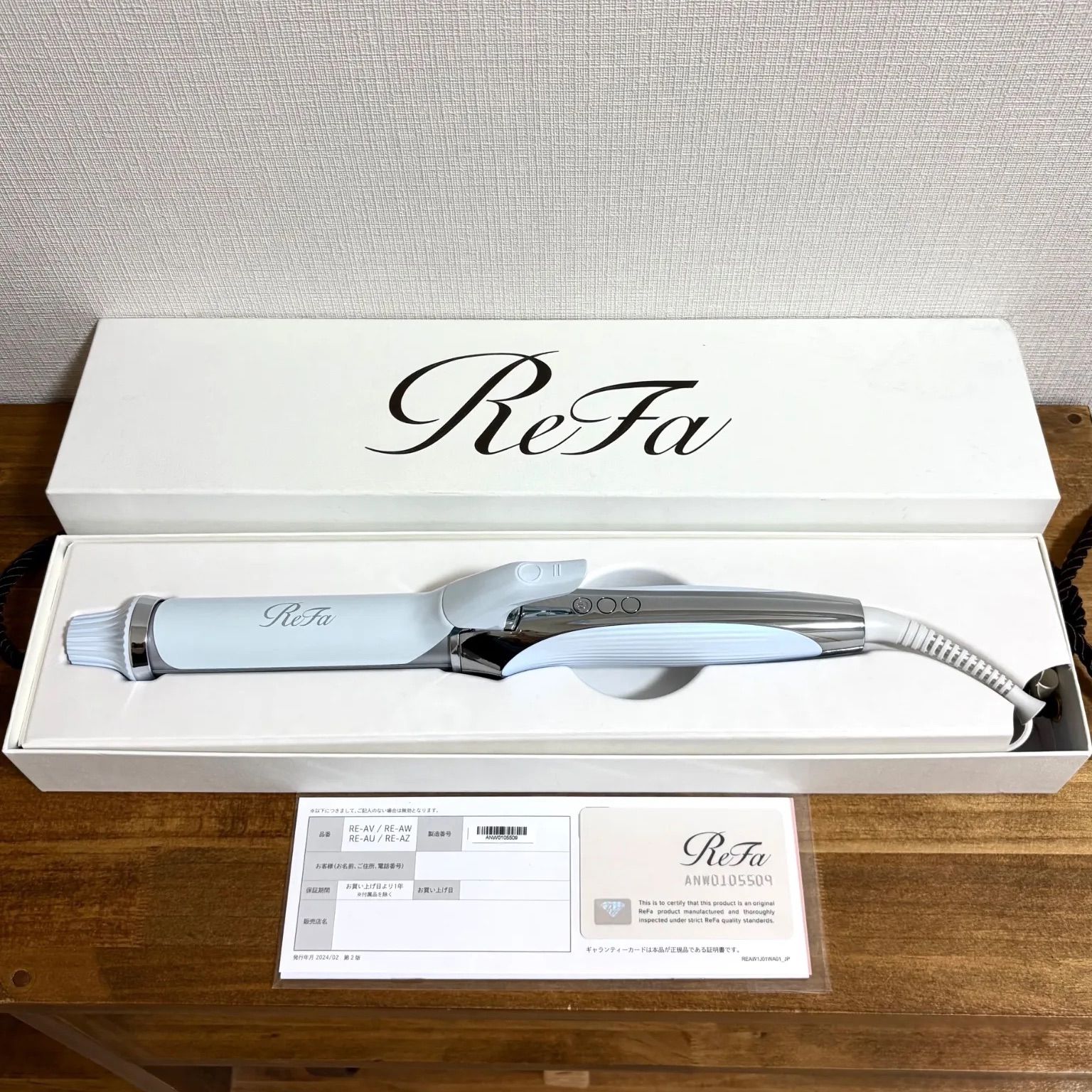 ReFa 】リファ カールアイロン プロ 32mm ホワイト☆海外使用可