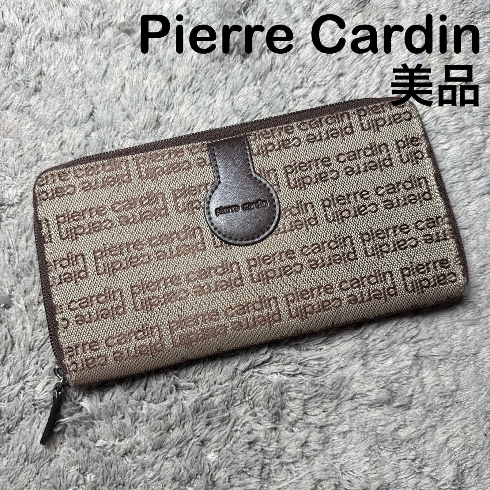 美品】Pierre Cardin ピエールカルダン 長財布 総柄 レザー - メルカリ