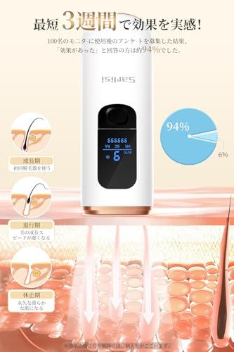 脱毛器 全身脱毛 【新モデル】 冷感脱毛 IPL光脱毛器 家庭用 9段階調節 