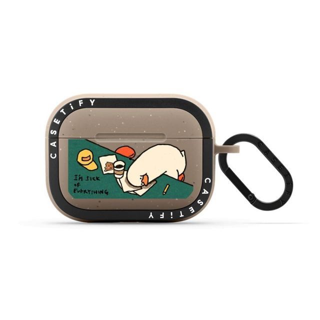 CASETiFY バウンス ケース AirPods Pro ケース(第1世代 ＆ 第2世代) - I’m sick of everything - マットトープ