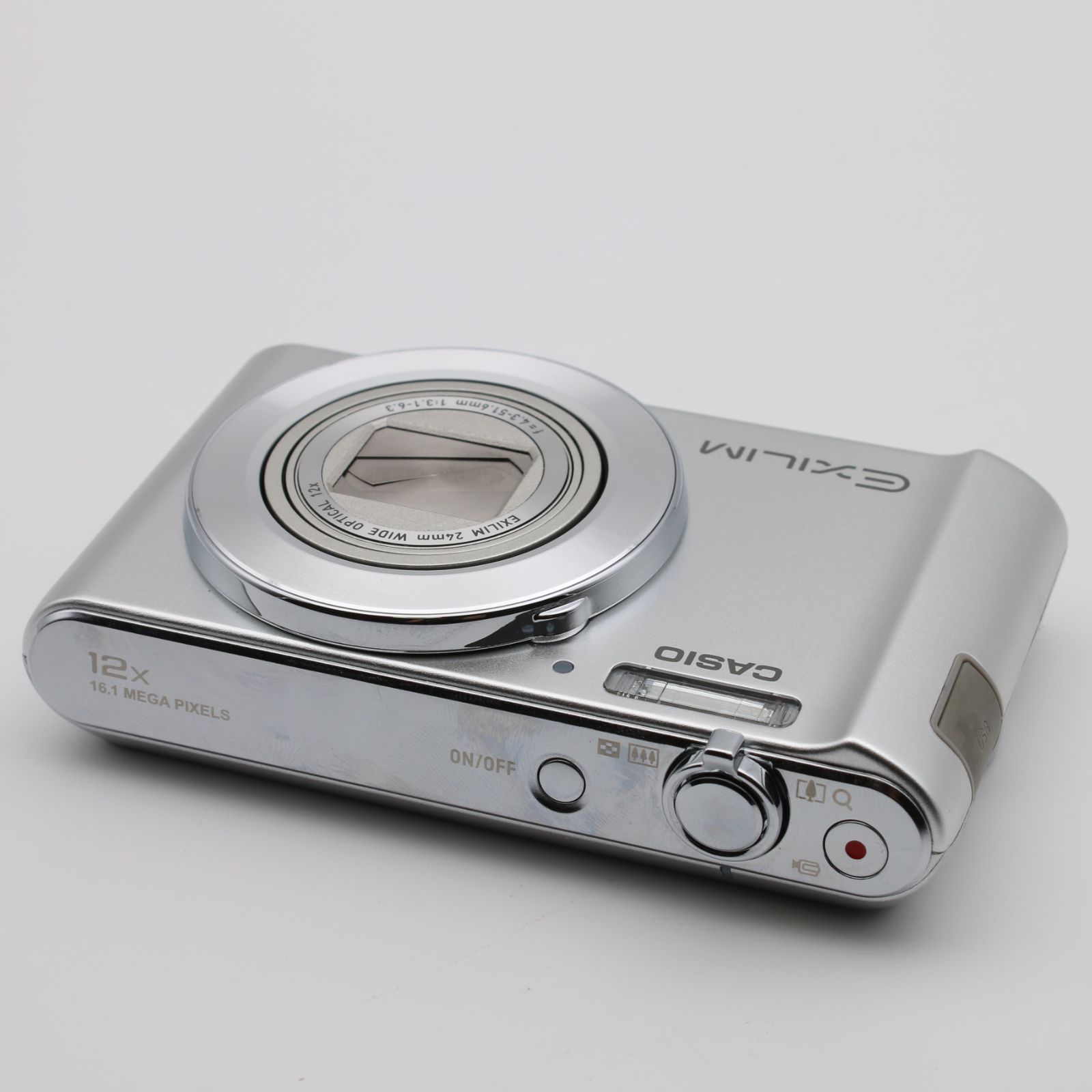 極上品】 CASIO EXILIM EX-ZS240 シルバー 手ブレ補正 12倍ズーム 
