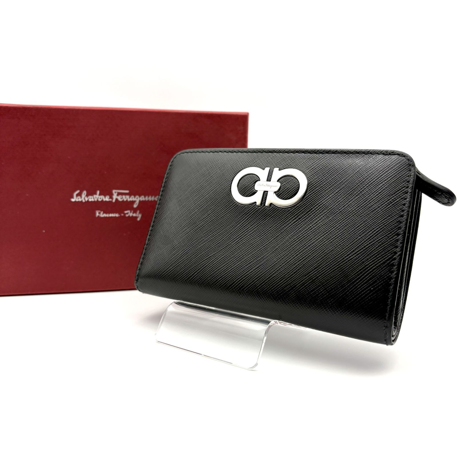 箱付／美品 】Salvatore Ferragamo サルバトーレフェラガモ ガンチーニ 