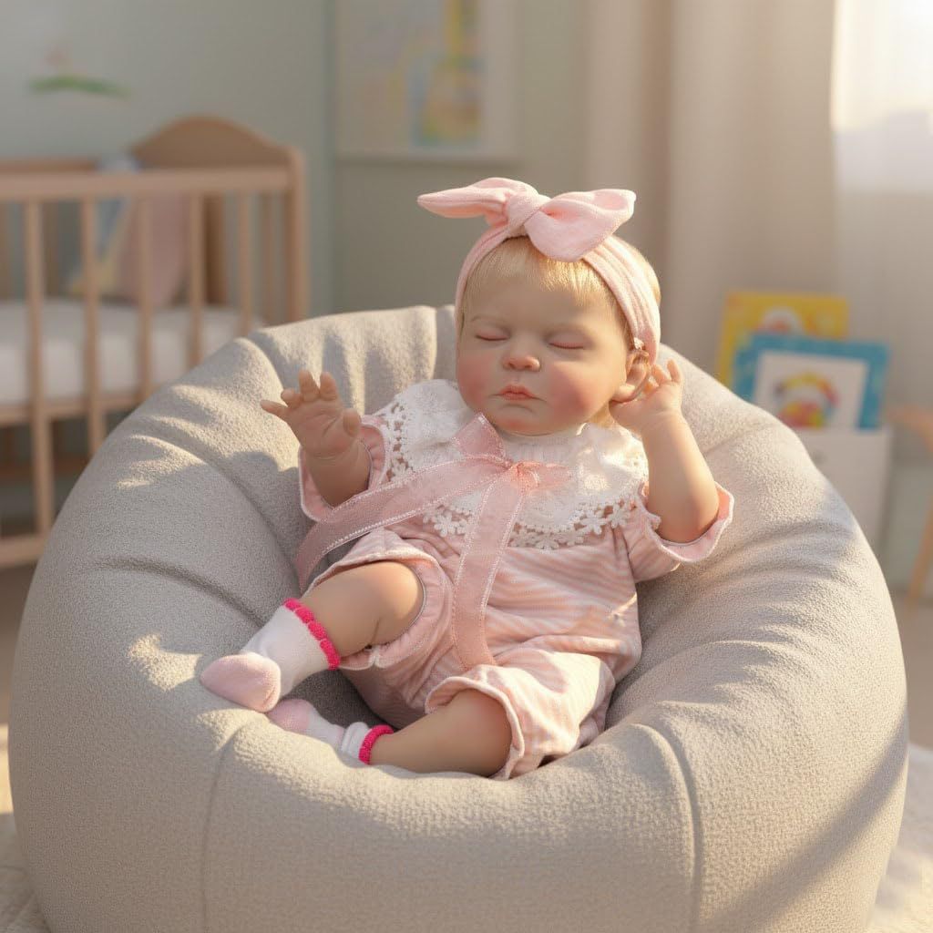 新品 Cloveray 赤ちゃん人形 22インチかわいいリボーンドール着替えが