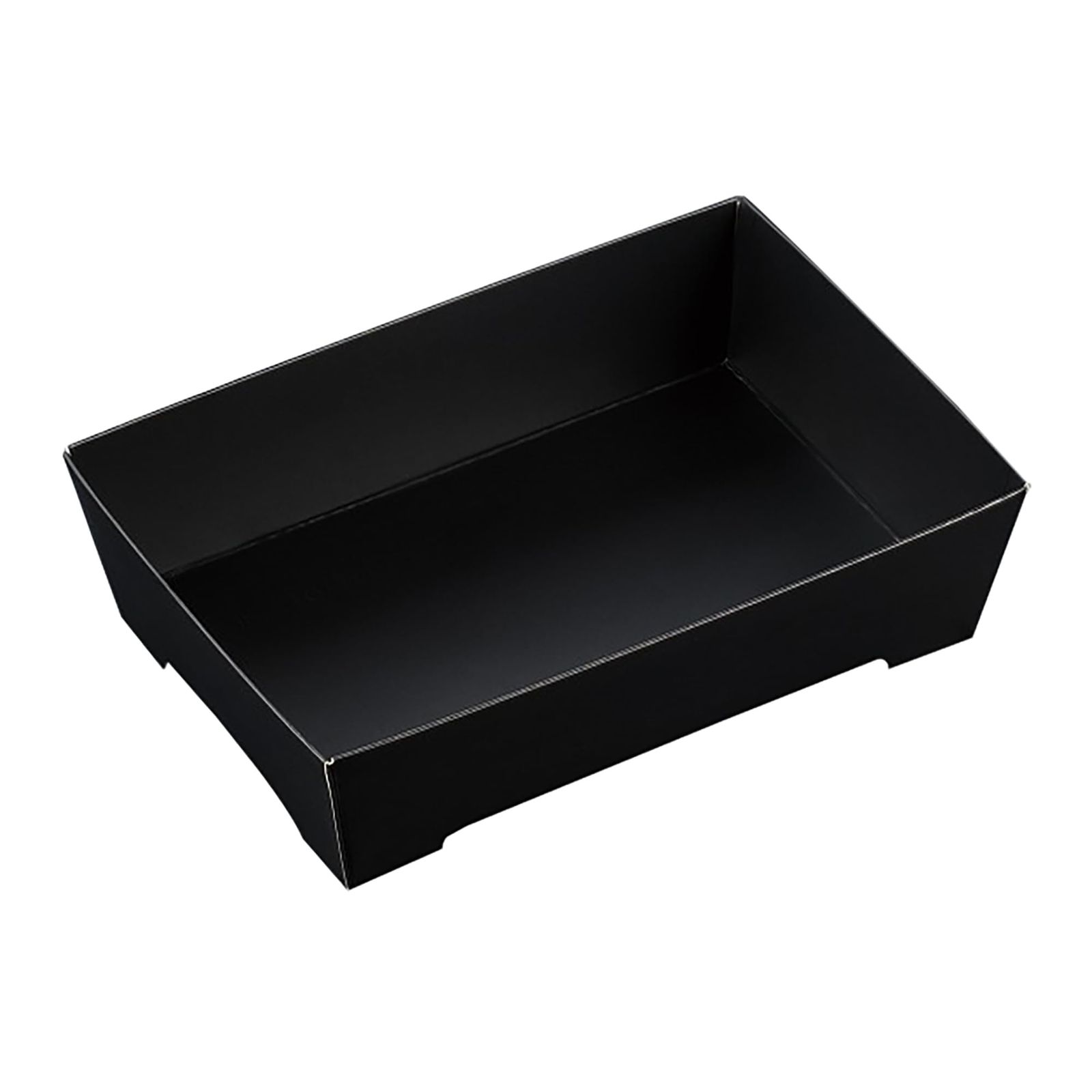 新品 中央化学 紙製容器 SKS 16-11(43) 黒 身 (162×112×43mm) 50枚入【蓋別売り】 テイクアウト・エコ・弁当・寿司・お重