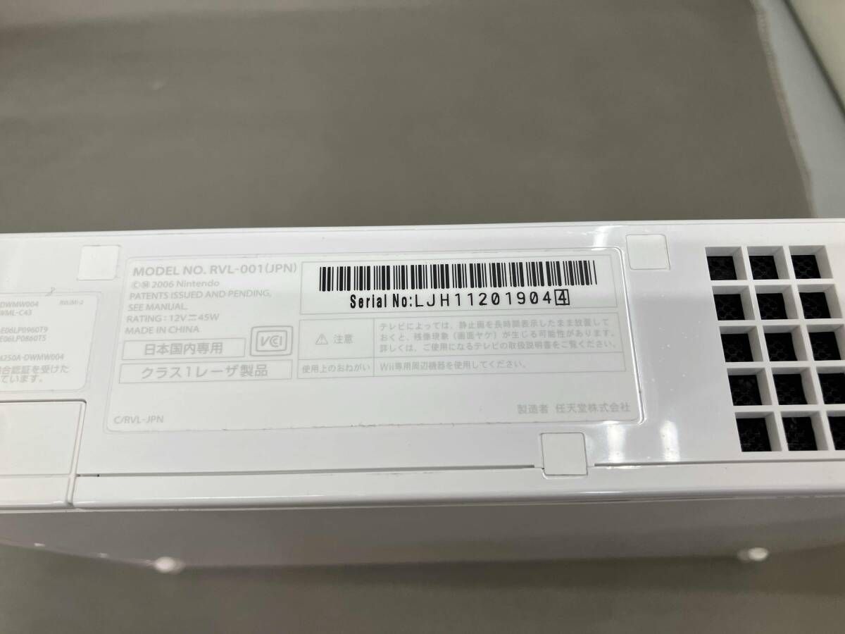 Wii ジャンク Wii本体 通電確認済み 初期化済み