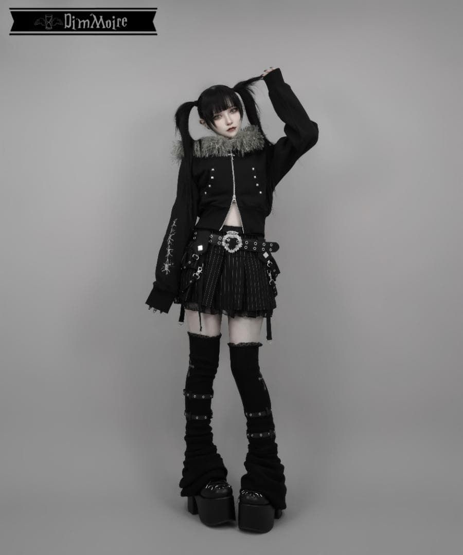 DimMoire 十字の誓いニーハイウォーマー【Black】