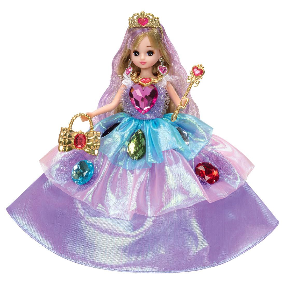 新品 タカラトミー(TAKARA TOMY) リカちゃん ドール LD-05 今っぽプリンセス にじいろジュエルリカちゃん 着せ替え おままごと おもちゃ 3歳以上