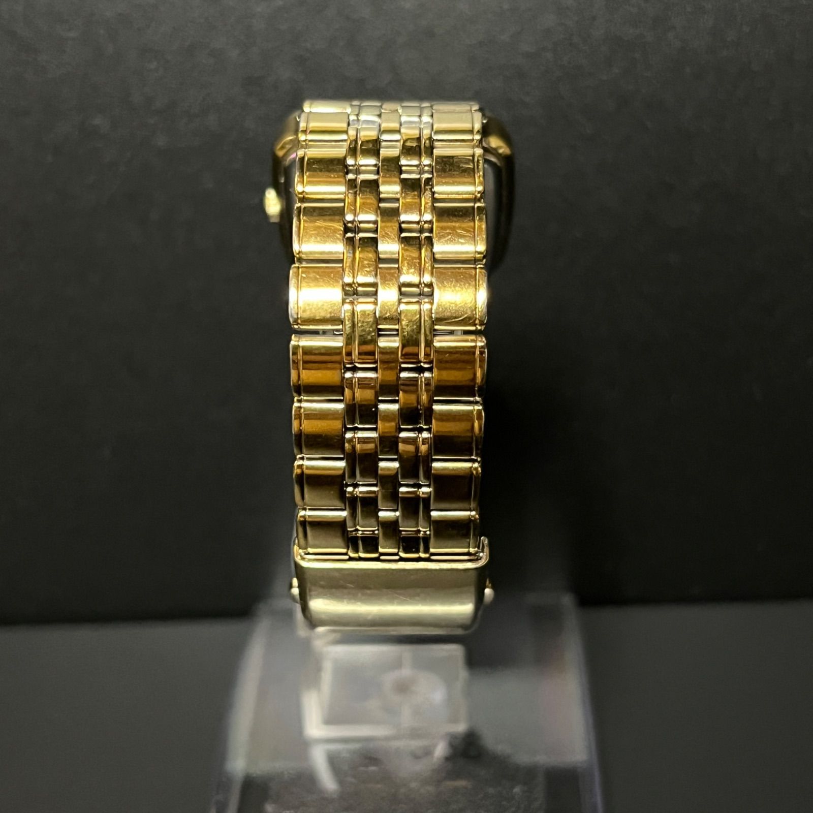 稼働品】 SEIKO SPIRIT ゴールド スクエア クォーツ セイコー 7N01 