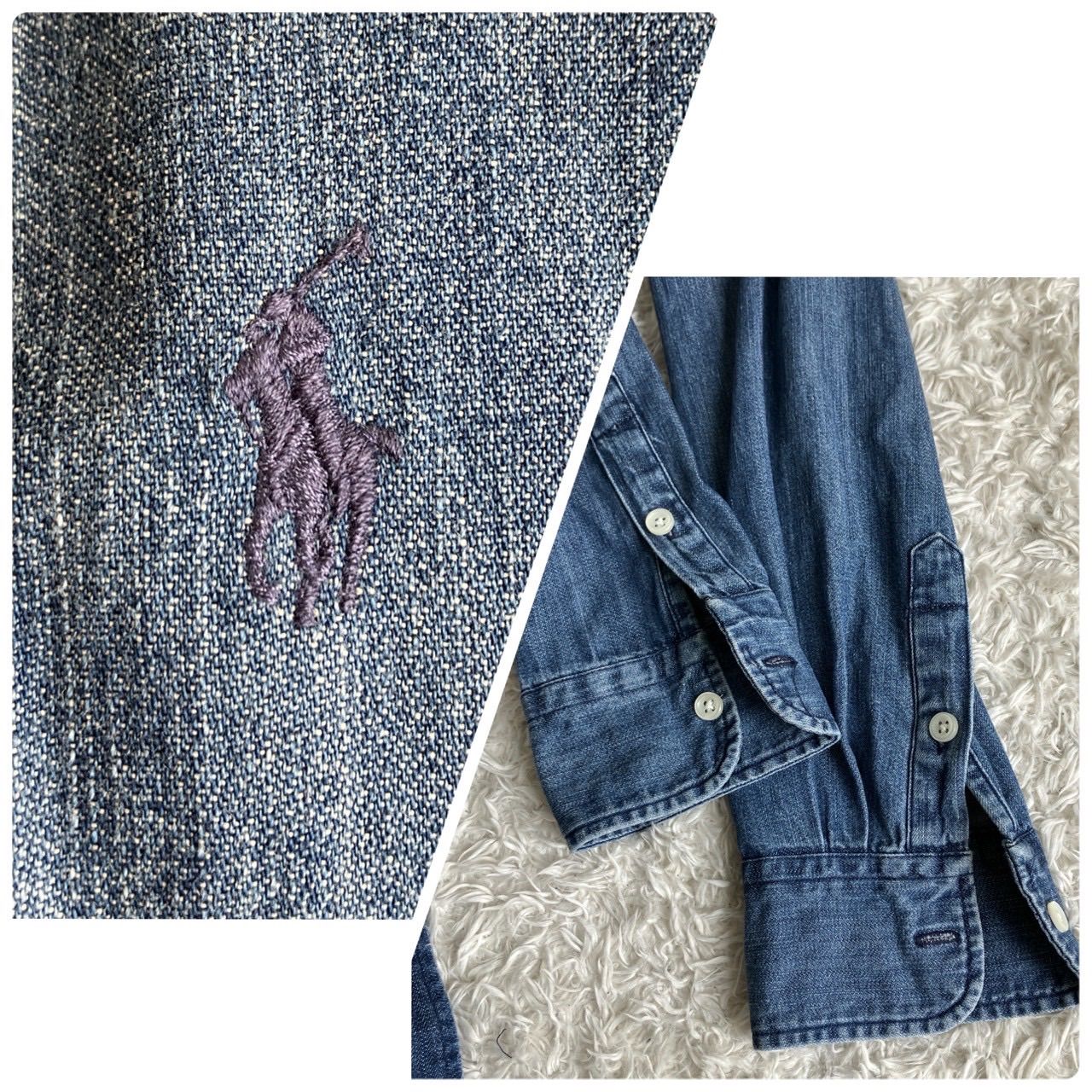 美品！POLO RALPH LAUREN ラルフローレン デニムワンピース シャツ