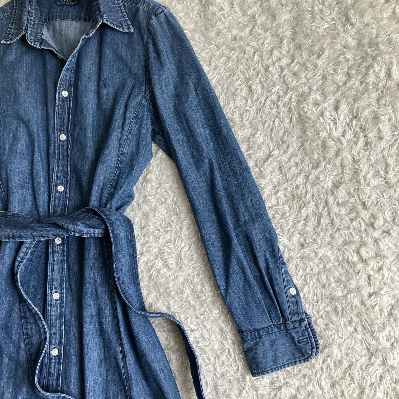 美品！POLO RALPH LAUREN ラルフローレン デニムワンピース シャツ