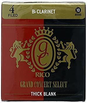 【中古-非常に良い】D'Addario WoodWinds ダダリオ リード Bbクラリネット用 GRAND CONCERT SELECT THICK BLANK FILED RGT10BCL400 [硬さ:4.0] 10枚入り 【国内正規