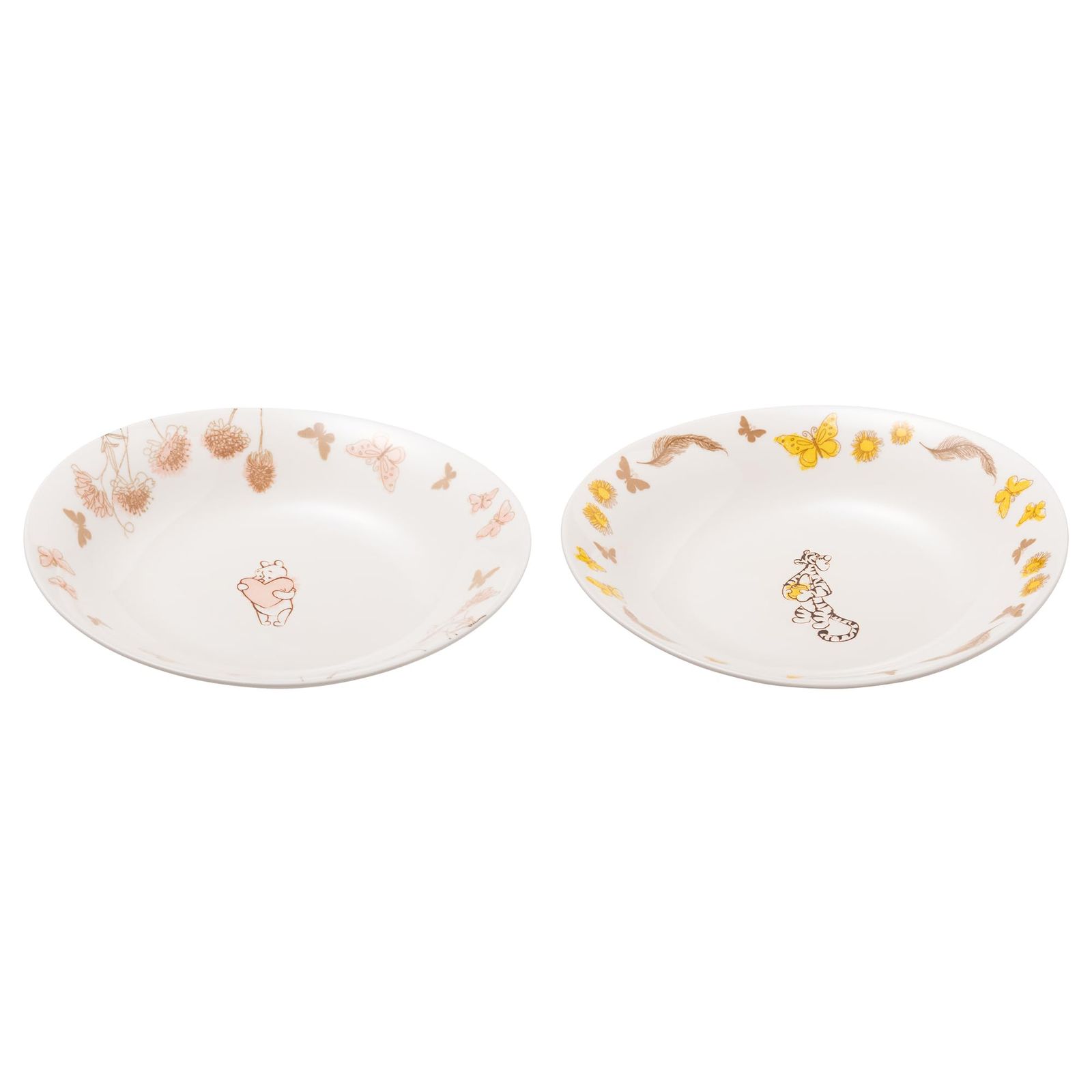 新品 maebata Disney プーさん フラワー ペアカレー＆パスタ皿 プー＆ティガー 69157 - メルカリ