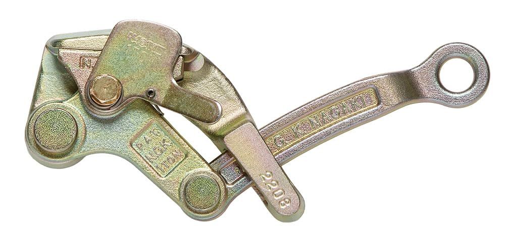 新品 NAGAKI(永木精機) 掴線器(カムラー) 10kN(1000kgf) 23-2 バンノーカムラー 安全カバー付き