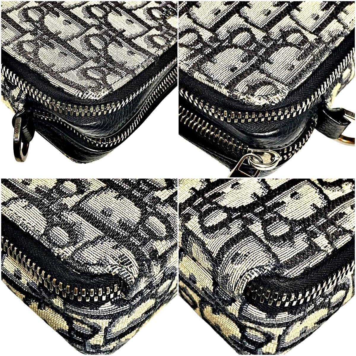 中古】Dior ディオール ショルダーバッグ オブリーク ジャガードポーチ 