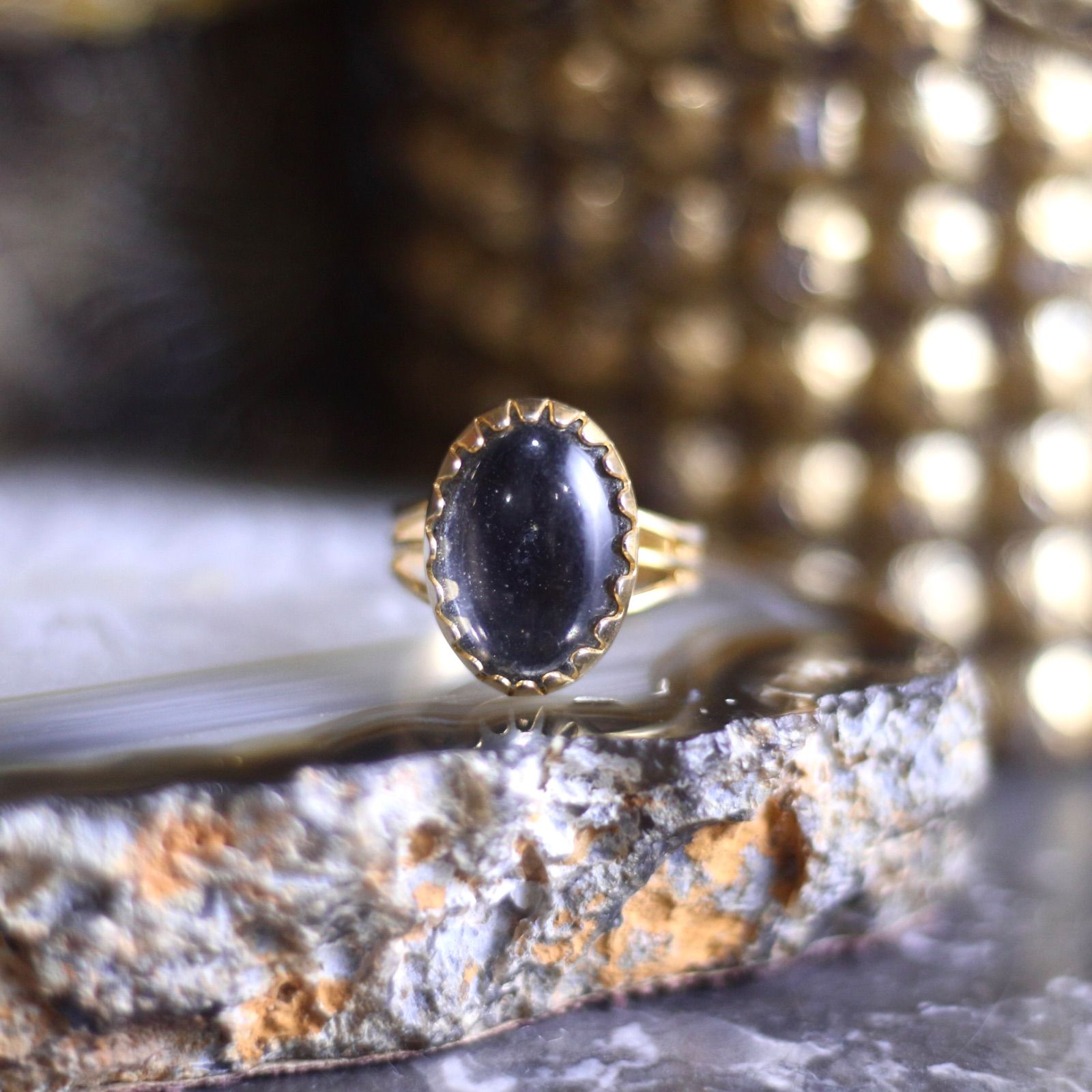 USA VINTAGE COLOR STONE DESIGN RING/アメリカ古着カラーストーン