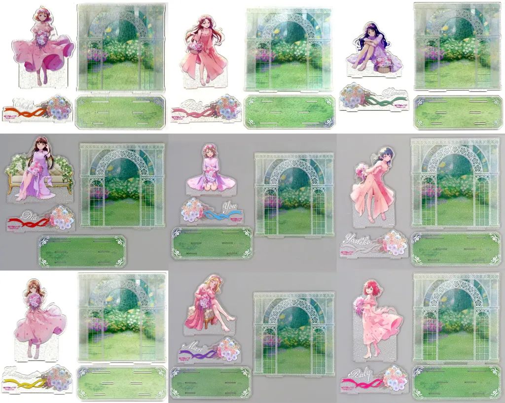 中古】アクリルスタンド・アクリルパネル 全9種セット Flower Party