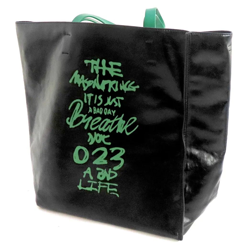 中古】バッグ WATWING 2way手書き風ロゴプリントトートバッグ(グリーン