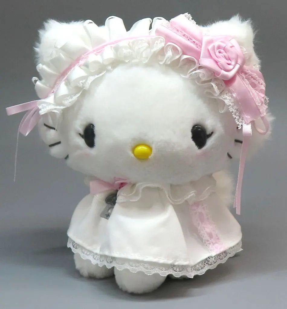 中古】ぬいぐるみ チャーミーキティ ぬいぐるみ ホワイトフリル