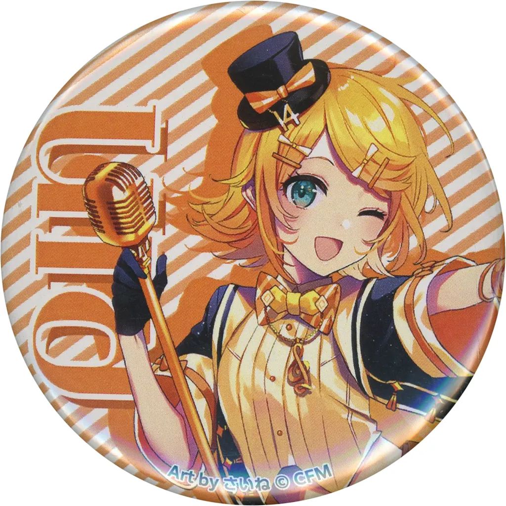 中古】バッジ・ビンズ 鏡音リン(さいね) 缶バッジ 「鏡音リン・レン