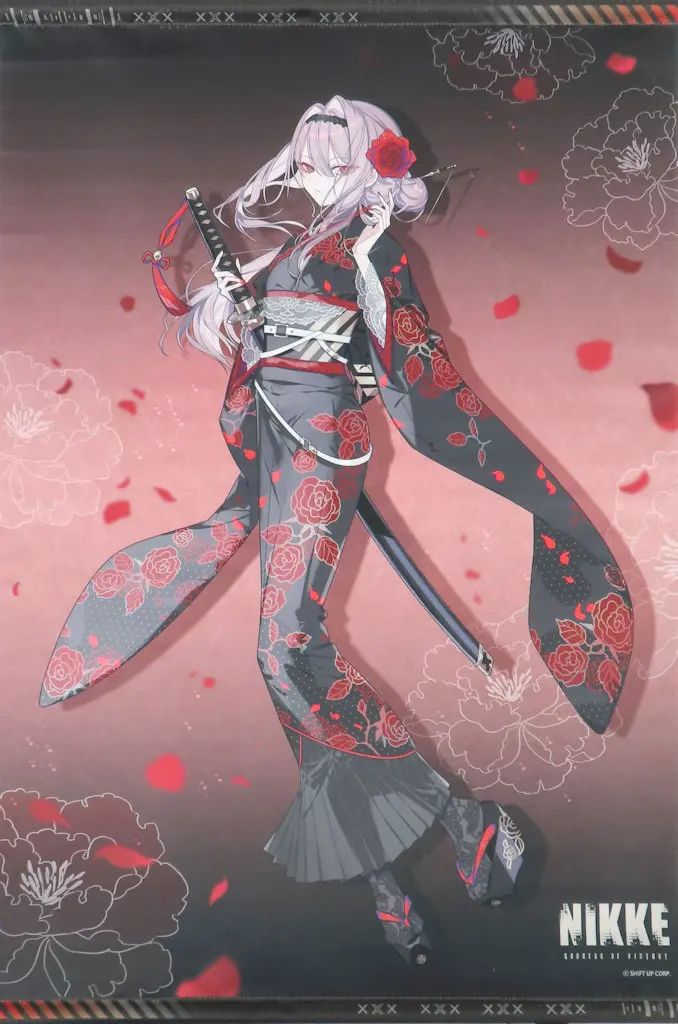 NIKKE B2タペストリー -kimono-紅蓮 京まふ 紅蓮 NIKKE B2タペストリー