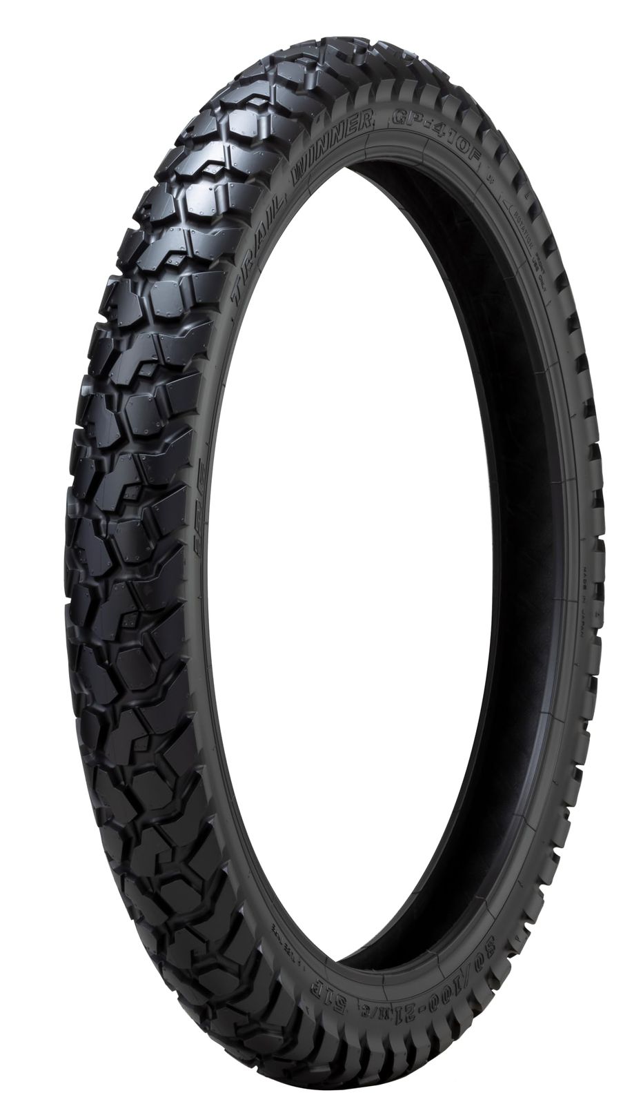 新品 IRC(アイアールシー)井上ゴム バイクタイヤ GP-410 フロント 80/100-21 51P チューブタイプ(WT) 321705 二輪 オートバイ用