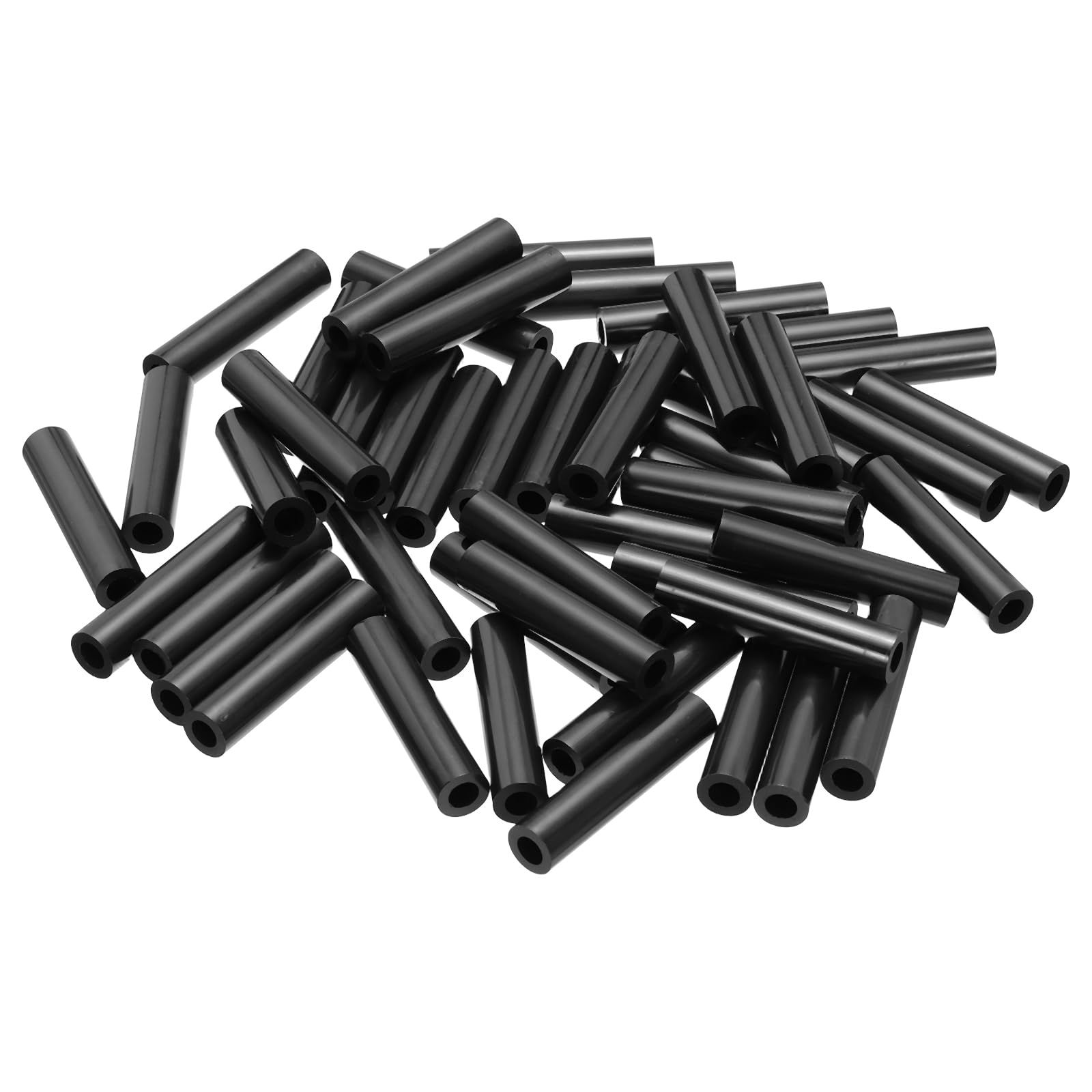 新品 PATIKIL 120個M4 A B SスペーサーM6 x 11mm OD x 50mm lプラスチックラウンドスペーサーワッシャー黒スタンドオフナットノンスレッドボルト用 電気アウトレット