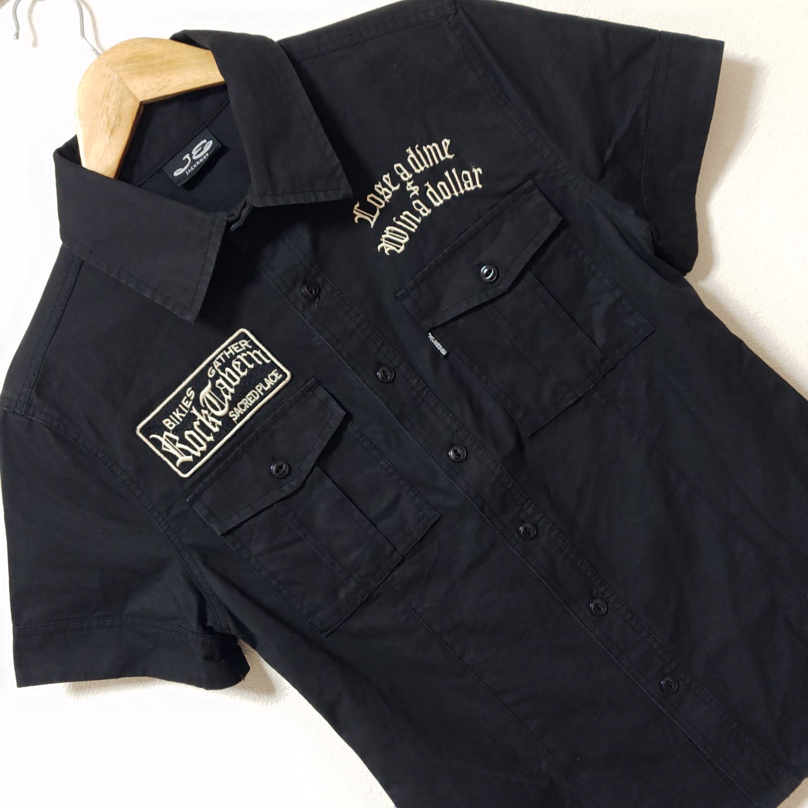 利用不可文字-!>武骨なルードスタイル【JACKROSE】ジャックローズ 半袖 
