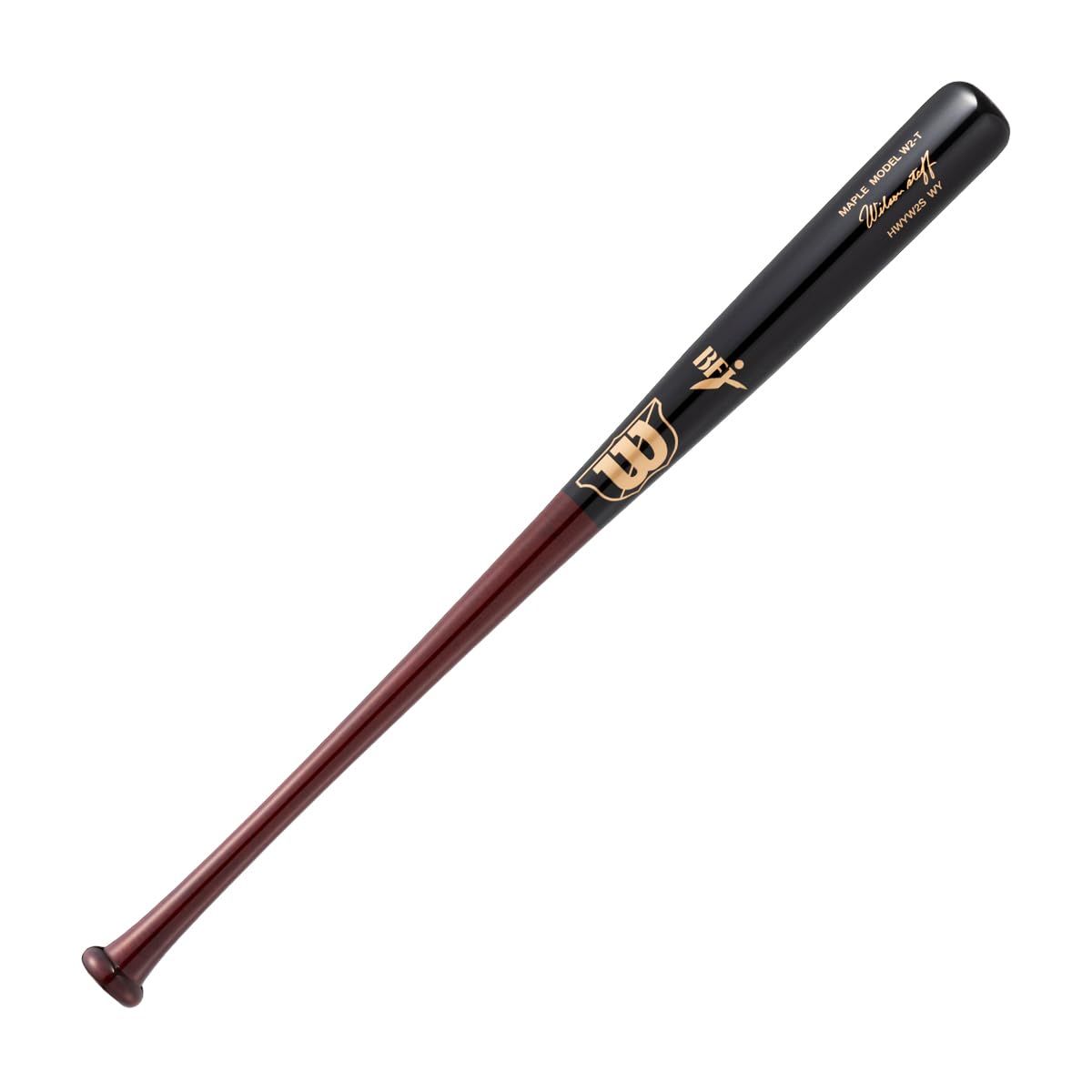 新品 Wilson(ウイルソン) 硬式用木製バット W/S (ウイルソンスタッフ) メープル 高密度 W2S-T型 レッドウッド/ブラック 8589 WBW20060108589/HWYW2S