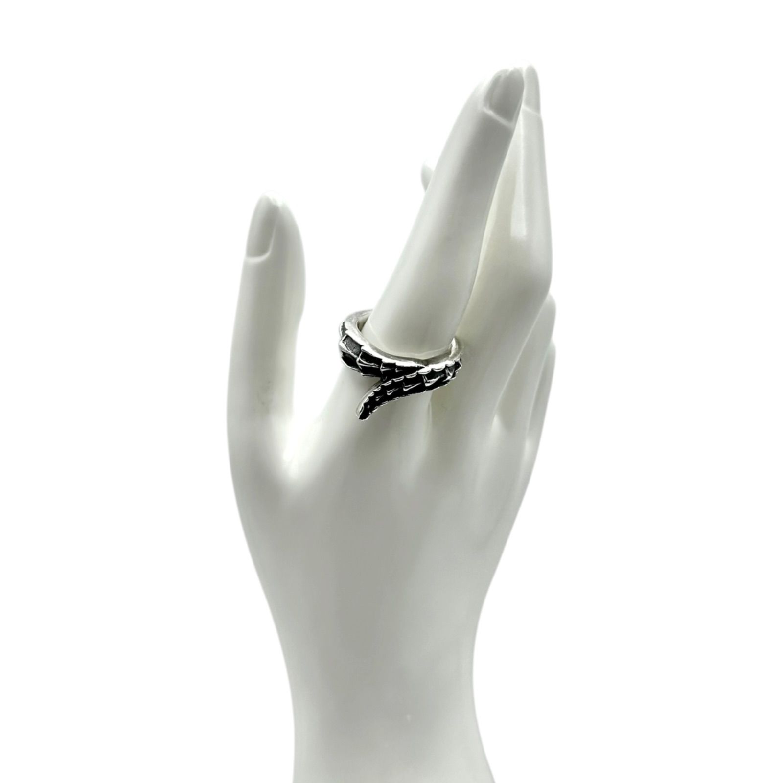 トカゲのしっぽ】リザード テール Silver 925 刻印 Design Ring 