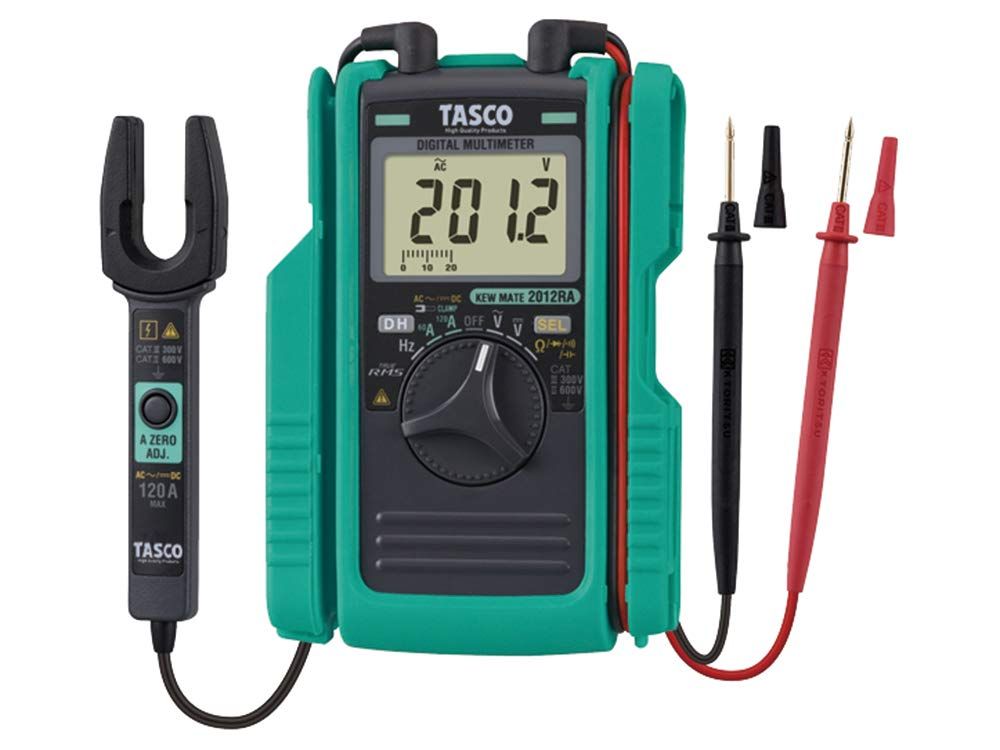 送料無料 イチネンTASCO クランプメーター AC|DCクランプ付 デジタルマルチメータ TA452TM ddf67088