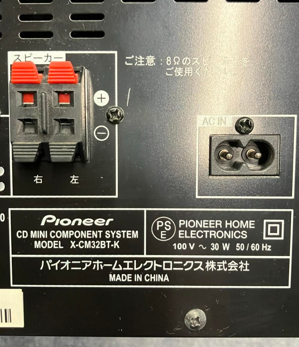 パイオニア コンポ CD ミニコンポーネントシステム X-CM32BT-K Pioneer