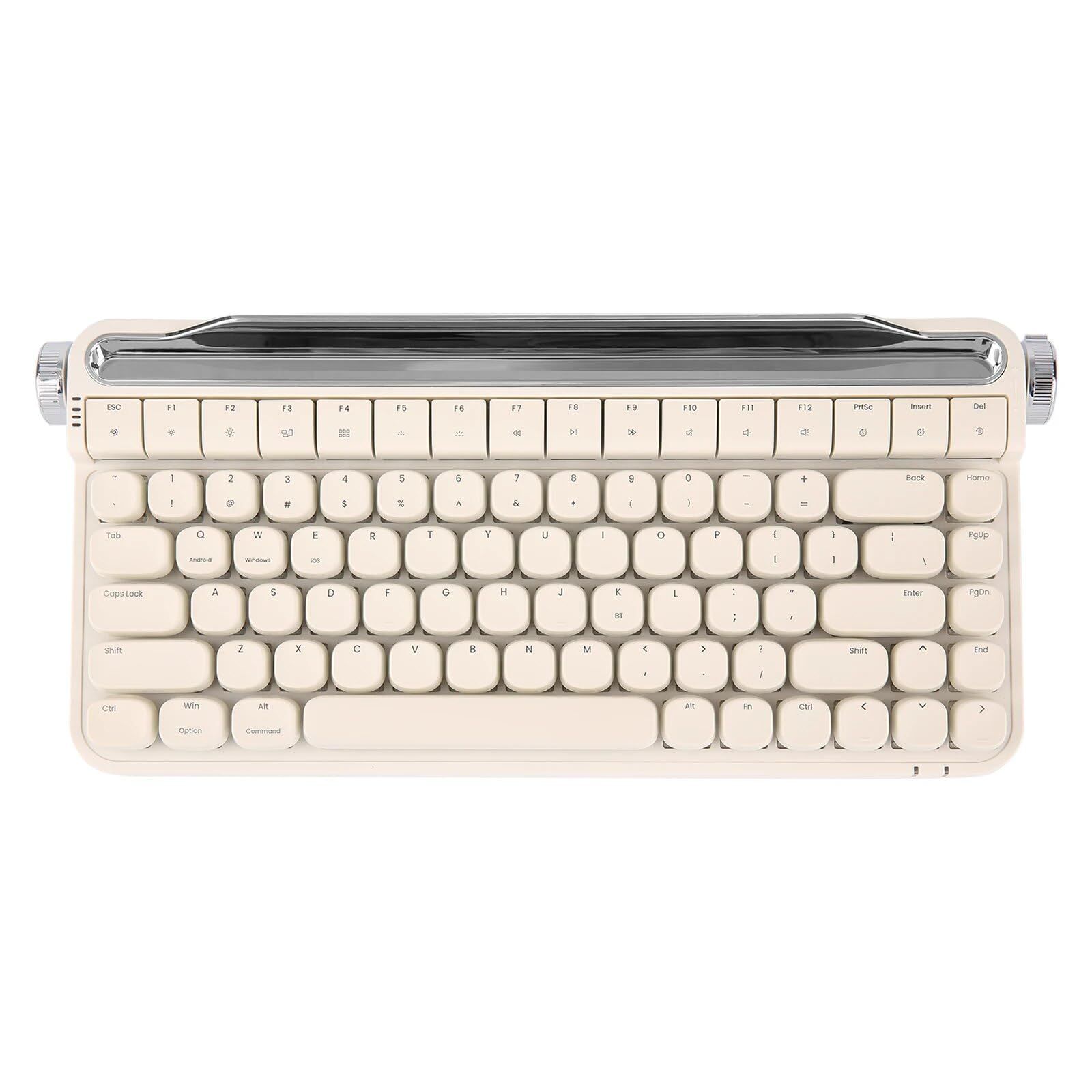 B703 タイプライター風 メカニカルキーボード 青軸 新品 - メルカリ