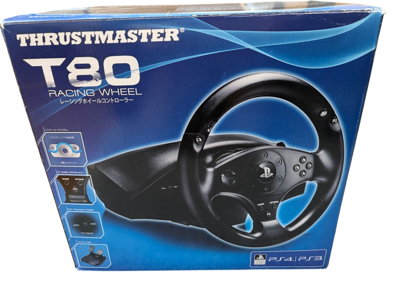 T80 Racing Wheel for PlayStation® 4/PlayStation® 3【中古品】