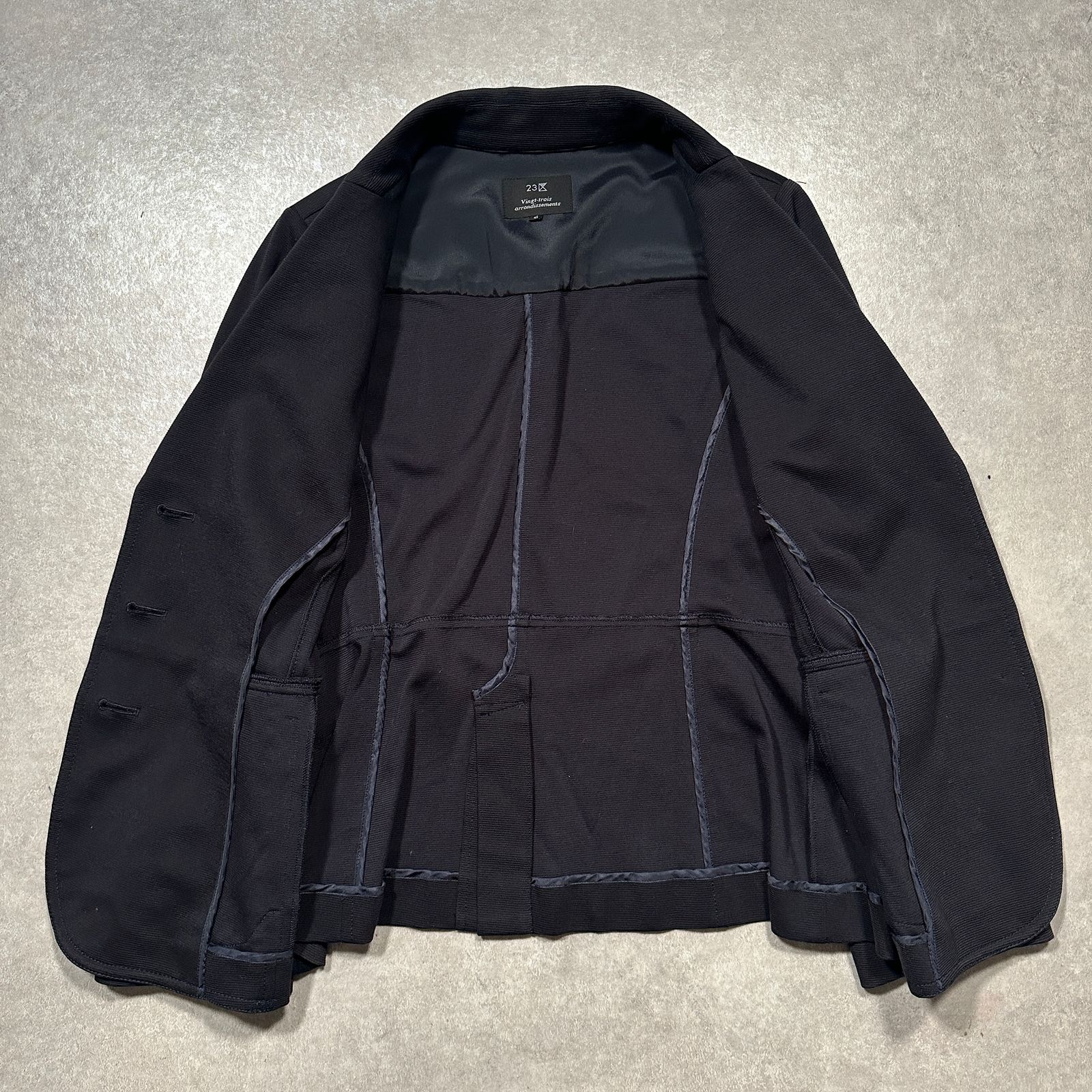 美品 23区 ウール100% テーラードジャケット 黒 38 Mサイズ｜Yahoo 