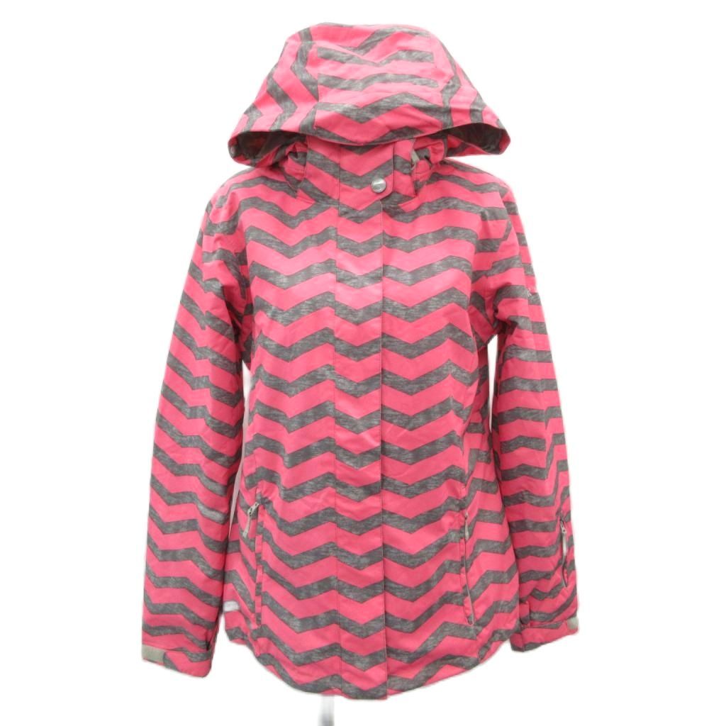 ロキシー ROXY スノーボードウエア ジャケット ミドル丈 M ピンク ROXY フード付きスノーボードウェア