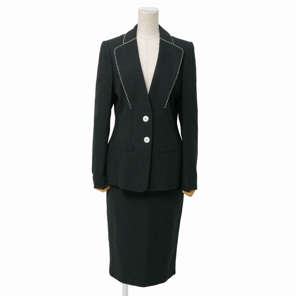 ESCADA エスカーダ スカートスーツ サイズ36 ツイード テーラード ブレザー シングルジャケット タイトスカート ブランド古着【中古】20260406/RA8744 ESCADA エスカーダ スカートスーツ サイズ36 ツイード テーラード