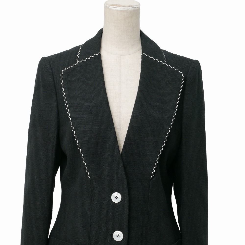 ESCADA エスカーダ スカートスーツ サイズ36 ツイード テーラード ブレザー シングルジャケット タイトスカート ブランド古着【中古】20260406/RA8744 ESCADA エスカーダ スカートスーツ サイズ36 ツイード テーラード