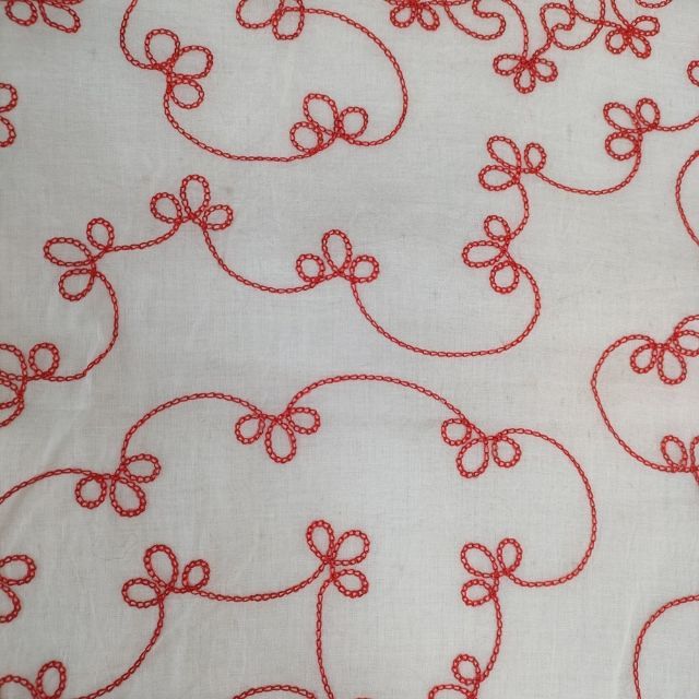 tricot COMME des GARCONS 刺繍 半袖 ブラウス シャツ AD2007 ホワイト レッド レディース トリココムデギャルソン【中古】6-0323S∞ tricot COMME des GARCONS 刺繍 半袖 ブラウス シャツ AD2007 ホワイト